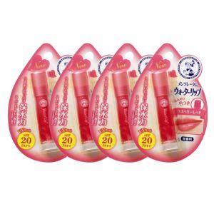 Rohto Mentholatum - Water Lip Colour Balm SPF 20 PA++ - 1pc - Raspberry Red (4ea) Set