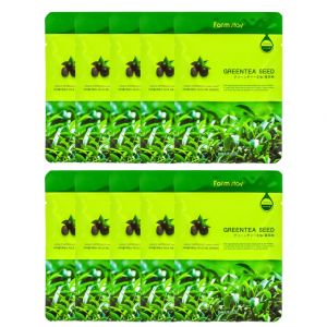 Farm Stay - Visible Difference Feuille de masque - Greentea Seed - 10pi&egrave;ce