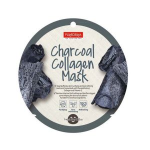 PUREDERM - Masque Cercle - Charcoal Collagen - 1pi&egrave;ce