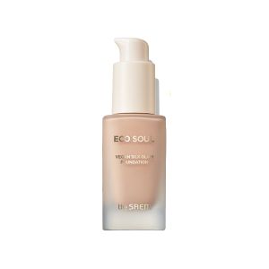 The Saem - Fond de teint Eco Soul Vegan Silk Glam SPF42 PA++ - 30ml - 21 Light Beige