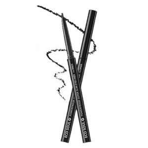 The Saem - Eye-liner ultra mince Eco Soul Powerproof - 0.1g - BK01 Night Black