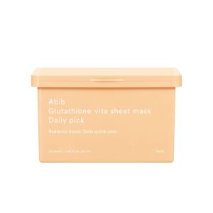 Abib - Masque en tissu Vita au glutathion, choix quotidien - 350ml/30 sheets