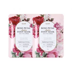 PETITFEE - Koelf Rose Petal Satin Foot Mask - 16g X 1pc (2ea) Set