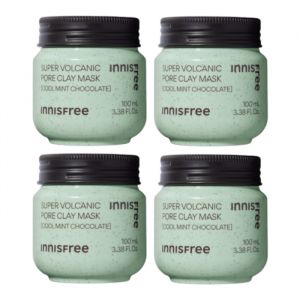 innisfree - Super Volcanic Pore Clay Mask - Cool Mint Chocolate - 100ml - (4ea) Set