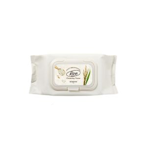 SKINFOOD - Rice Daily Brightening Tissu de nettoyage - 80pièces