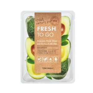 TONY MOLY - Fresh To Go, Feuille de masque - AVOCATS - 1pi&egrave;ce