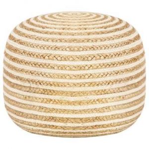 vidaXL Pouf fait &agrave; la main 45x30 cm Jute