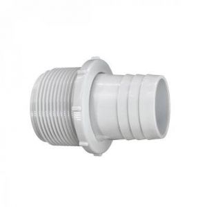 Embout cannelé pour raccord tuyau flottant - 1-1/2 - Ø 38 mm - Blanc - 3396