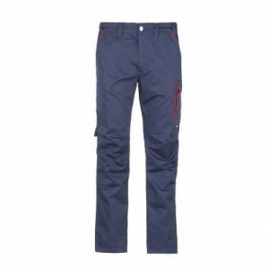 Pantalon de travail multipoche Inn-LaneNew DUCATI - 300 g/m&sup2; - bleu sailor/rouge - taille 60