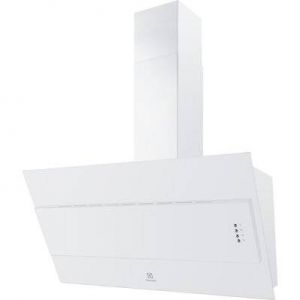 Hotte d&eacute;corative inclin&eacute;e 60cm 600m3/h blanc  - ELECTROLUX - lfv319w