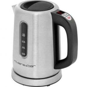 Bouilloire sans fil 1l 2000w inox/noir  - RIVIERA & BAR - bbt350