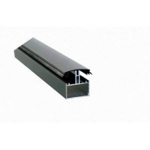 Profil de jonction porteur en H adaptable au polycarbonate 16/32mm en aluminium laqué Gris anthracite RAL 7016, L : 4 m