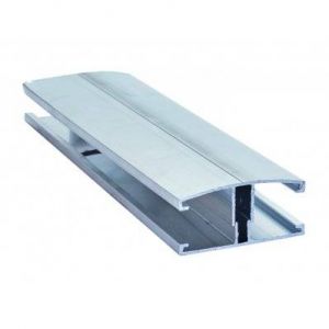 Profil et capot de jonction vissables couverture polycarbonate Aluminium, E : 10/16/32 mm, L : 3 m