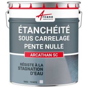 Résine d'étanchéité sous carrelage polyuréthane - Pente Nulle - ARCATHAN SC-15 kg Gris