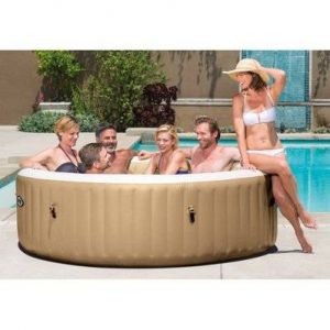 Intex Baignoire de massage &agrave; bulles ronde PureSpa 216x71cm 6 personnes