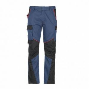 Pantalon de travail multipoche Inn-WarmupNew DUCATI - 245 g/m² - bleu sailor/noir - taille 60