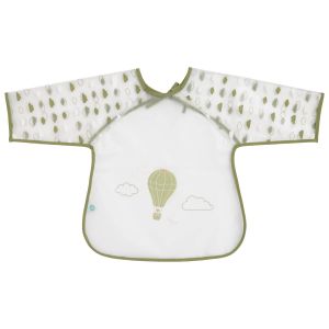 Bavoir b&eacute;b&eacute; 37x42 cm imperm&eacute;able - Bavoir tablier 12 mois - Montgolfi&egrave;re