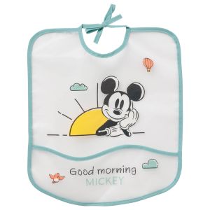 Bavoir bébé 6 mois 28x32 cm en EVA PE Mickey Good Morning