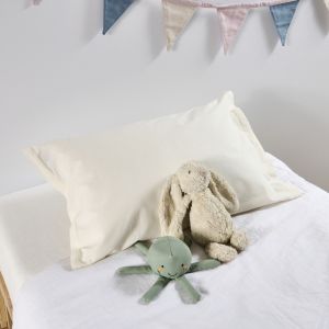 Taie coton bio enfant - Naturel : Taille - 40x60cm