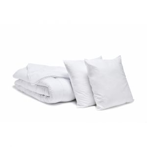 Pack Couette + Oreillers Anti-acariens : Taille d'oreiller - 60x60 cm, Taille de couette - 220x240 cm