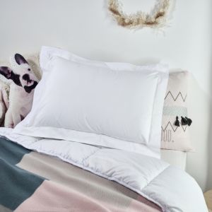 Taie d'oreiller enfant percale - Blanc : Taille - 40x60cm