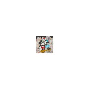 Peinture Mickey et Minnie fougueux par Marie G. | Tableau Pop-art - Acrylique, Bois - Icones Pop