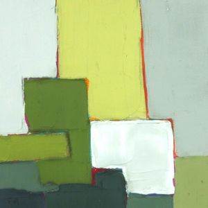 Peinture Abstrait vert et gris par Marteau Frederique | Tableau Abstrait - Huile