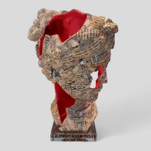 Sculpture Venus Panth&egrave;re Rose par Atelier RingArt | Tableau Pop-art - R&eacute;sine, Papier - Icones Pop, Cin&eacute;ma, Enfant