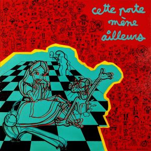 Peinture Cette porte mène ailleurs par Belladone | Tableau Pop-art - Acrylique - Icones Pop