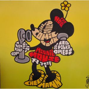 Peinture ALLO ? MINNIE ! par Cmon | Tableau