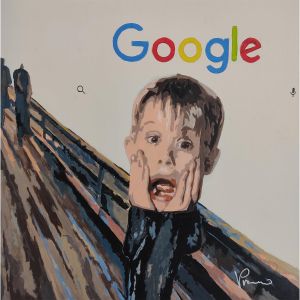 Peinture Kevin don't scream par Przemo | Tableau Pop-art - Acrylique - Icones Pop, Portraits