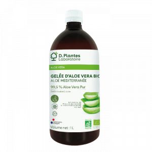 Gel&eacute;e d'Aloe Vera BIO anti-gaspi Alo&eacute; M&eacute;diterran&eacute;e 1L - D.Plantes - Offre anti-gaspi