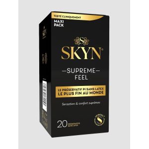 Pr&eacute;servatifs sans latex SKYN Supreme Feel bo&icirc;te de 20