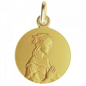 Médaille de Baptême Médaille de baptême Vierge de Lippi - En Or - Laudate