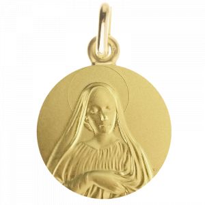 Médaille de Baptême Médaille de baptême Vierge de la confiance - En Or - Laudate