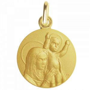 Médaille de Baptême Médaille de baptême Notre Dame de la Paix - En Or - Laudate