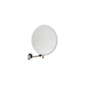 Parabole acier 60cm blanche avec lnb Cae KIT60AC3