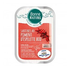 Sardines MSC au piment d'Espelette Bio 115g