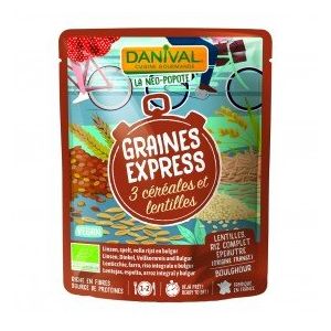 Graines Express 3 céréales-lentilles 250g bio