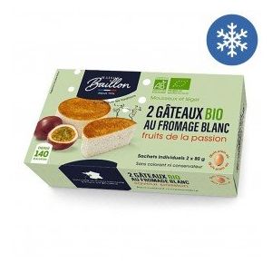 Gâteau au fromage blanc et fruits de la passion 2x80g bio