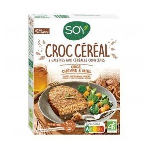 Croc' céréales orge-chèvre-miel 2x100g bio