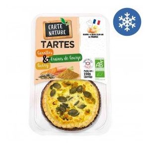 Tarte carotte, graines de courge & curry 2x115g bio