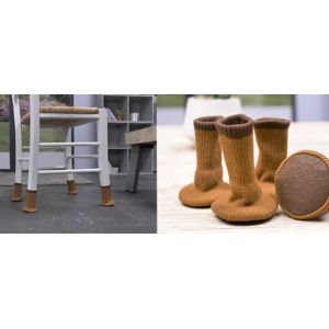 Lot de 4 Chaussons de meuble pour pied de chaise et de table  - Livraison offerte