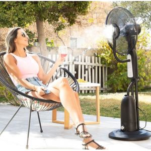 Ventilateur Brumisateur sur Pied avec Télécommande 90 W 2,8 L - Livraison offerte