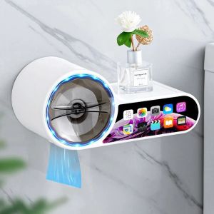 Distributeur de papier toilette design avec tablette pour telephone - Livraison offerte