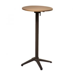 Mange debout rond aluminium - Alicante - L.55 x l.55 x H.107 cm 126 - Couleur Moka