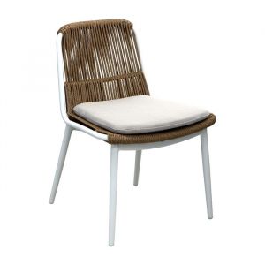 Chaise de jardin aluminium et résine synthétique - Como