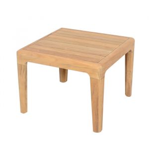 Table basse de jardin Teck naturel - Aquariva - L.43 x l.43 x H.32 cm