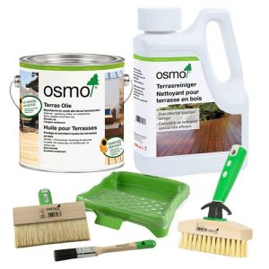 Pack Pro Entretien OSMO pour Terrasse Bois 16 - Couleur Bangkiraï Naturel