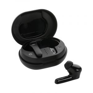 Ecouteurs sans fil en plastique recycl&eacute;&nbsp;Clayton - Casques et &eacute;couteurs publicitaires